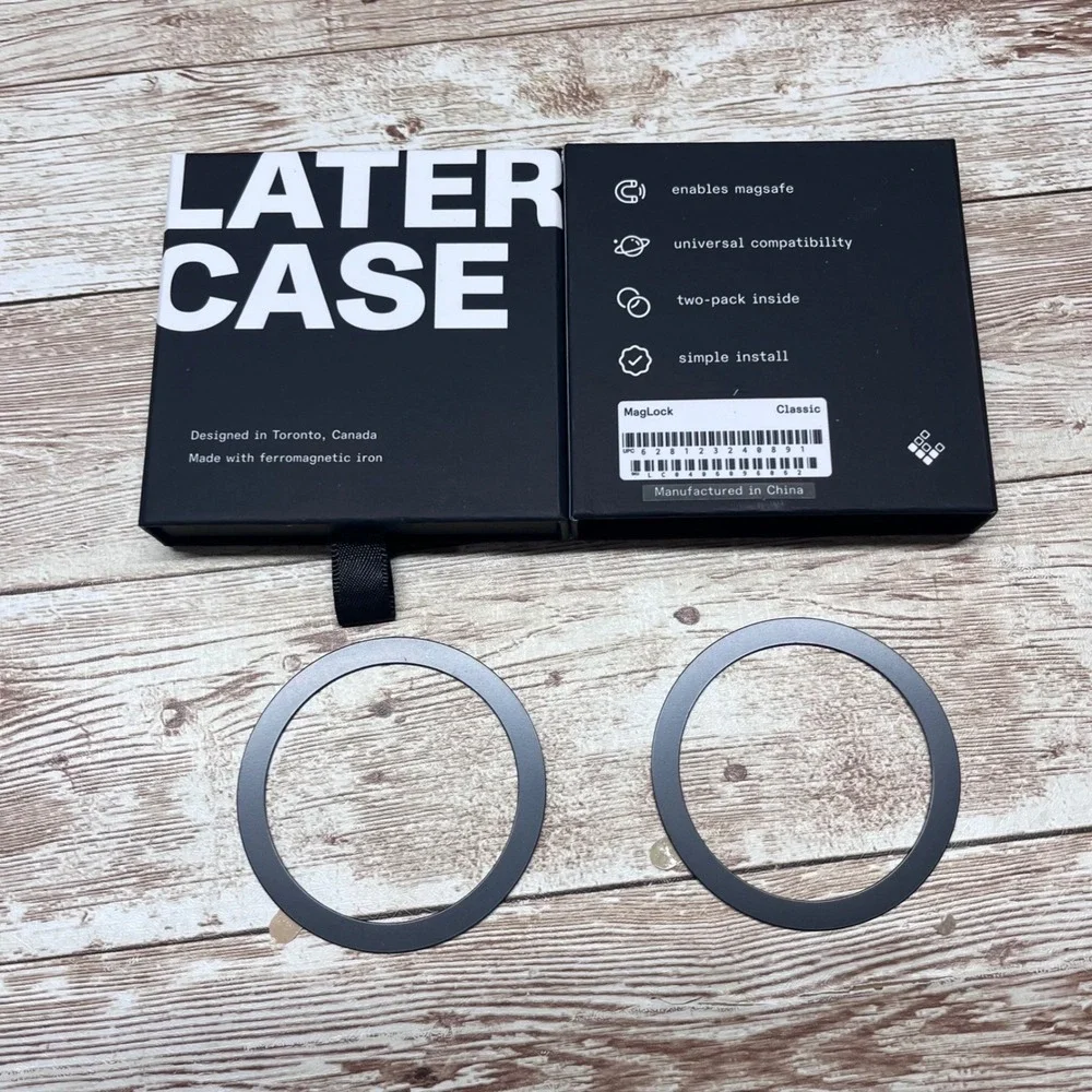 LATER CASE‎ MagLock Classic Magnetic Ring Two Pack Universal Compatibility